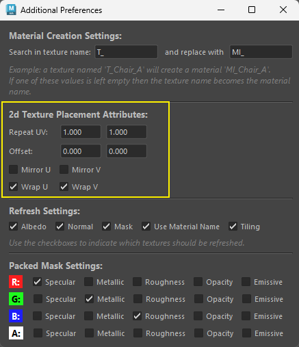 Batch Material Creation